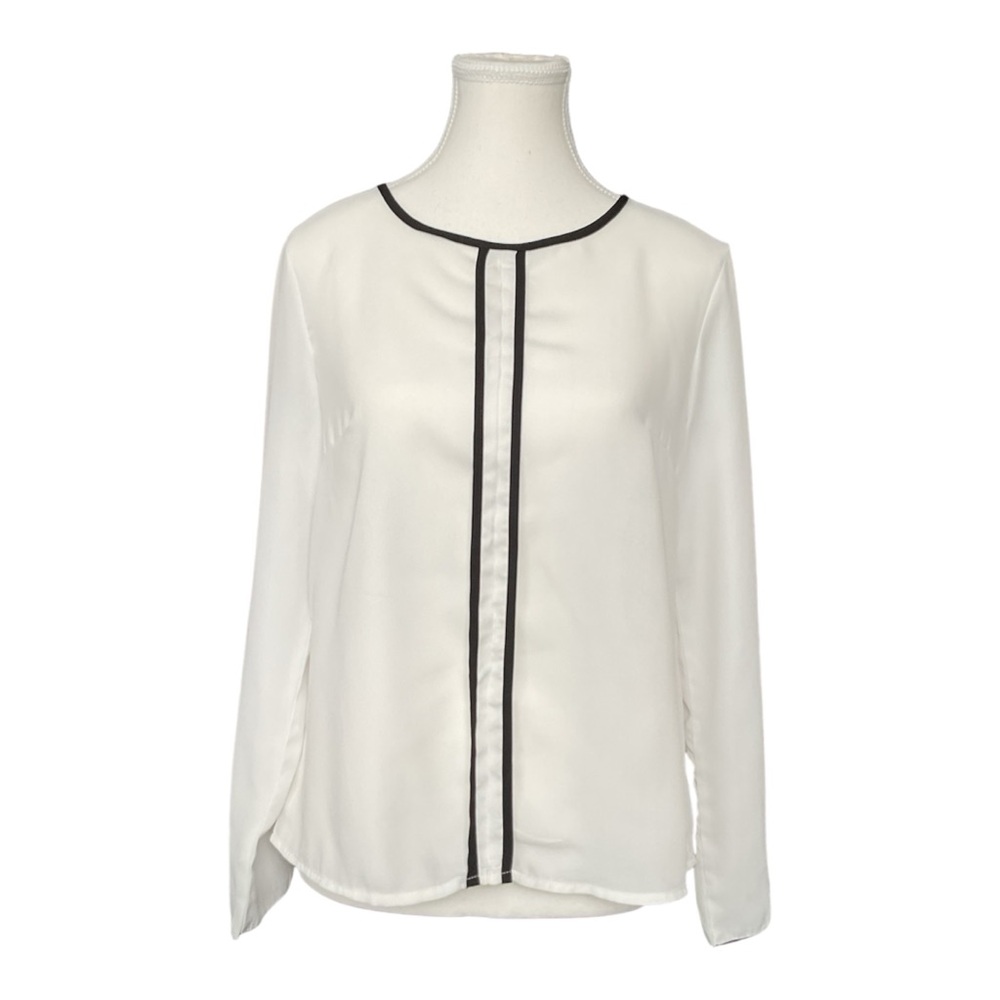 Shein White Long Sleeve Blouse